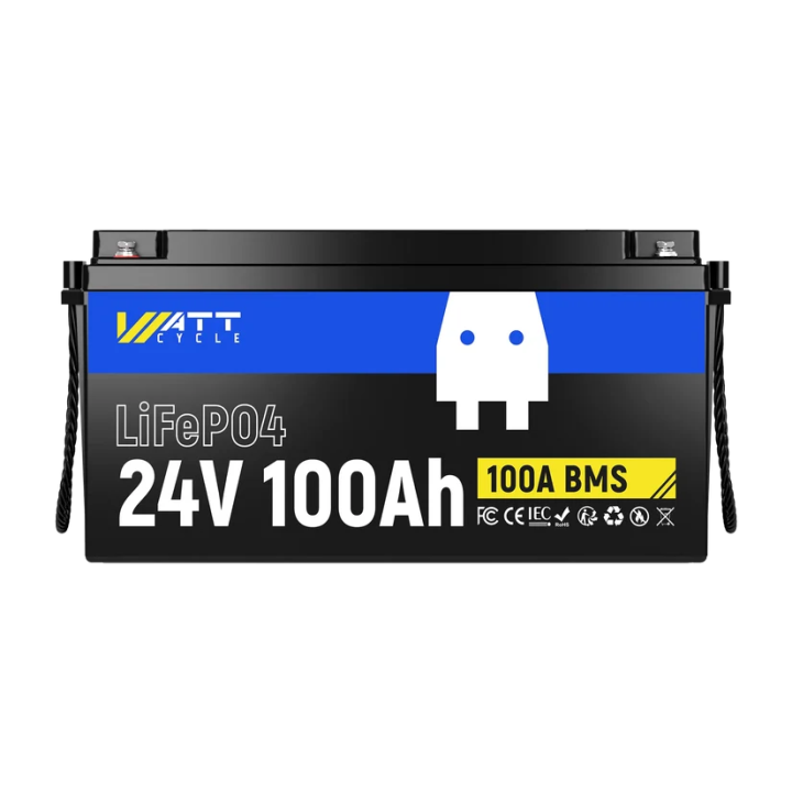 24V 100Ah LiFePO4 Akkumulátor - 2560Wh / 100A BMS
