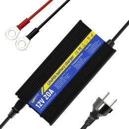 Akkumulátortöltő 12V (14,6V) 20A LiFePO4 (Alumíniumházas, AC-DC)