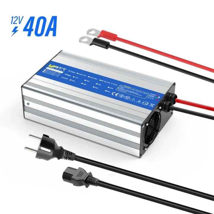 Akkumulátortöltő 14,6V 40A LiFePO4 (Kompakt, AC-DC)